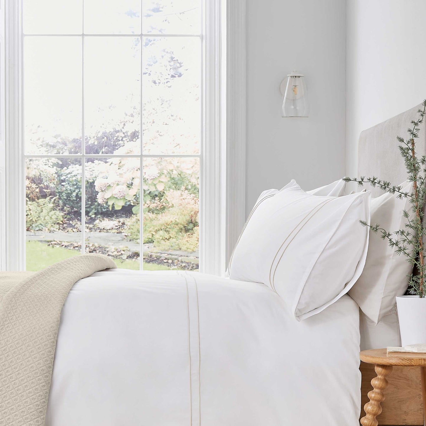 Catherine Duvet Cover, Ivory