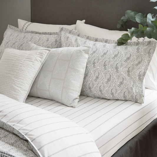 Faye Fitted Sheet Cloud Grey